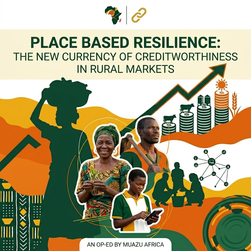 Place-Based Resilience: The New Currency of Creditworthiness in Rural Markets — Muazu Africa Op-Ed Cover