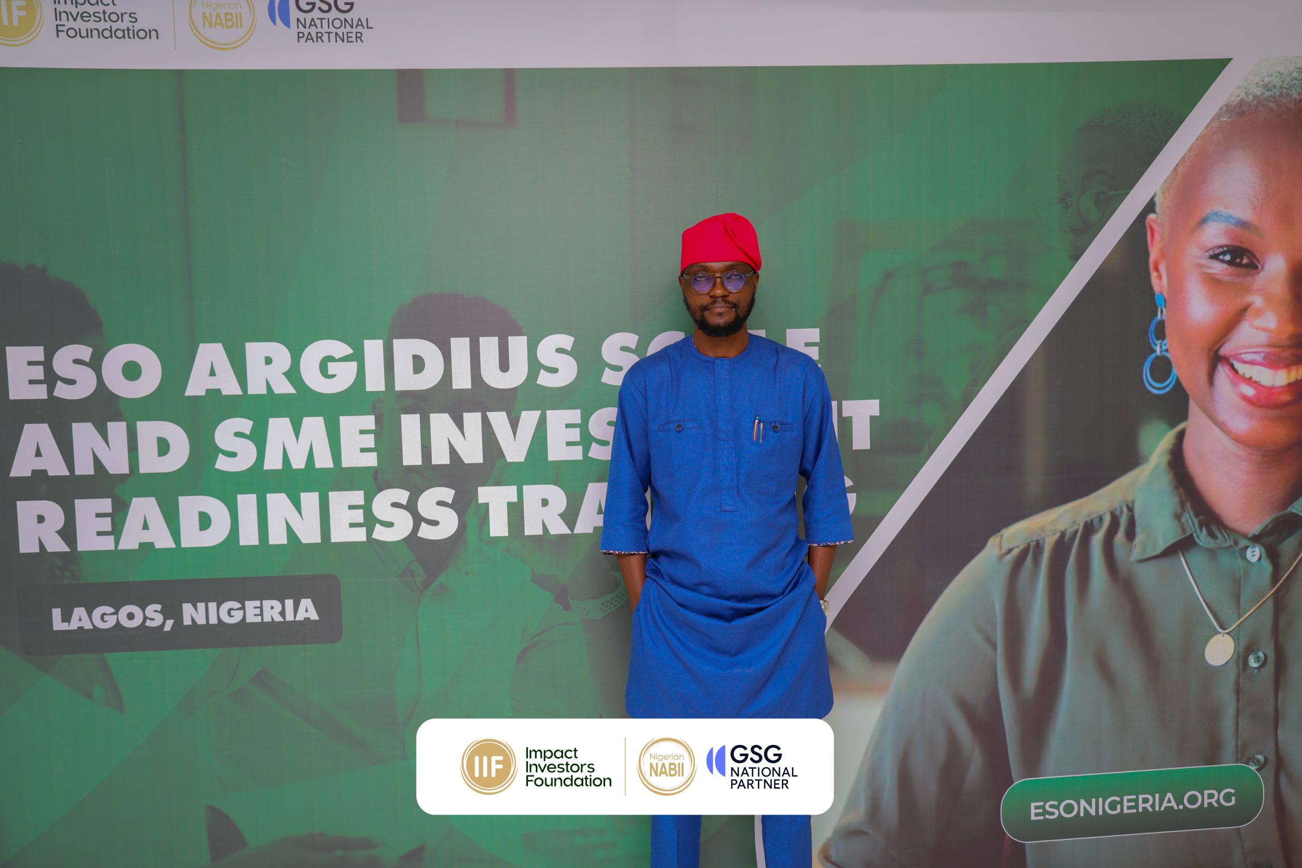 Tomiwa Adetayo representing Muazu Africa at the Argidius ESO Scale training in Lagos